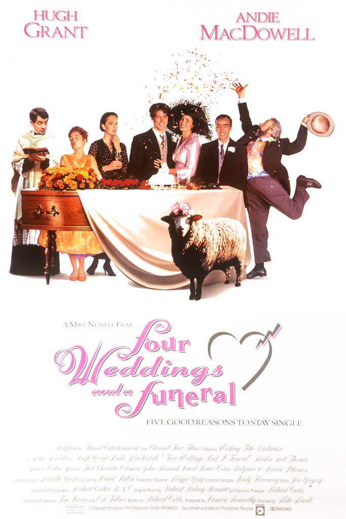 Four Weddings and a Funeral (1994) ไปงานแต่งงาน 4 ครั้ง หัวใจนั่งเฉยไม่ได้แล้ว